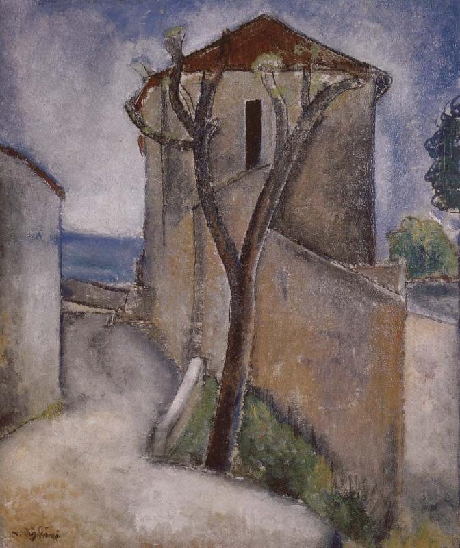 Amedeo Modigliani Tree and Houses Spain oil painting art